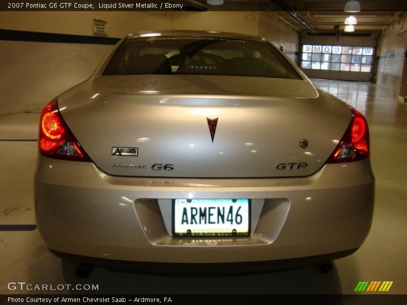 Liquid Silver Metallic / Ebony 2007 Pontiac G6 GTP Coupe