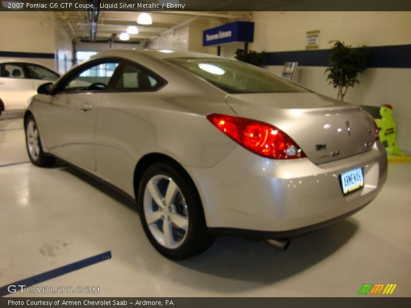 Liquid Silver Metallic / Ebony 2007 Pontiac G6 GTP Coupe