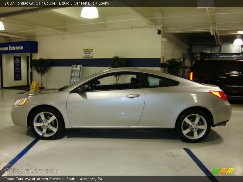 Liquid Silver Metallic / Ebony 2007 Pontiac G6 GTP Coupe