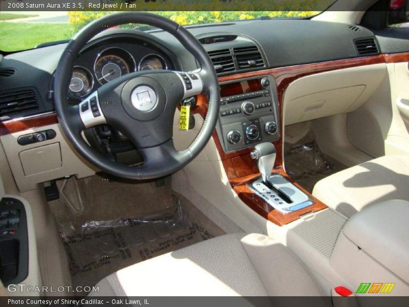Red Jewel / Tan 2008 Saturn Aura XE 3.5