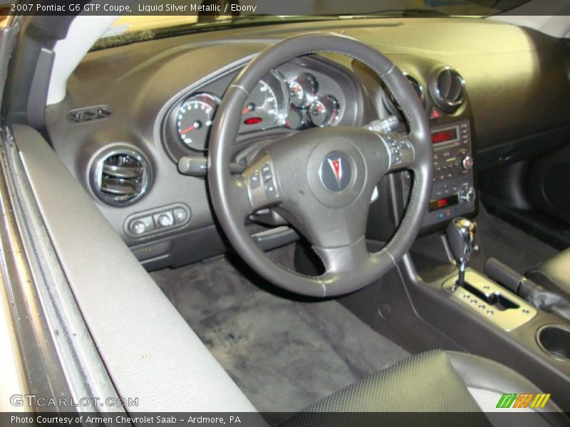 Liquid Silver Metallic / Ebony 2007 Pontiac G6 GTP Coupe
