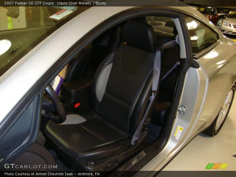 Liquid Silver Metallic / Ebony 2007 Pontiac G6 GTP Coupe