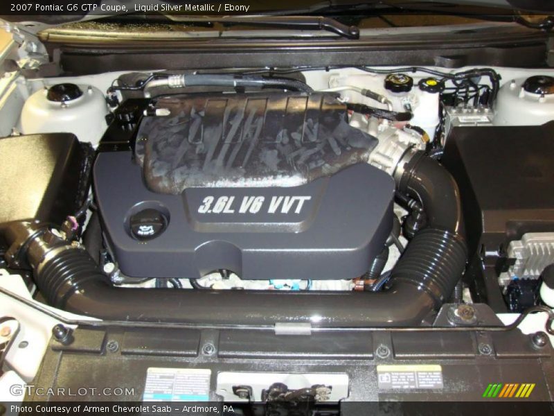 Liquid Silver Metallic / Ebony 2007 Pontiac G6 GTP Coupe