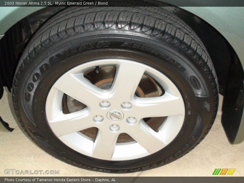 Mystic Emerald Green / Blond 2003 Nissan Altima 2.5 SL