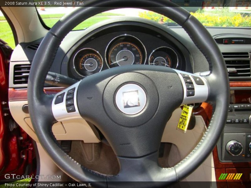Red Jewel / Tan 2008 Saturn Aura XE 3.5