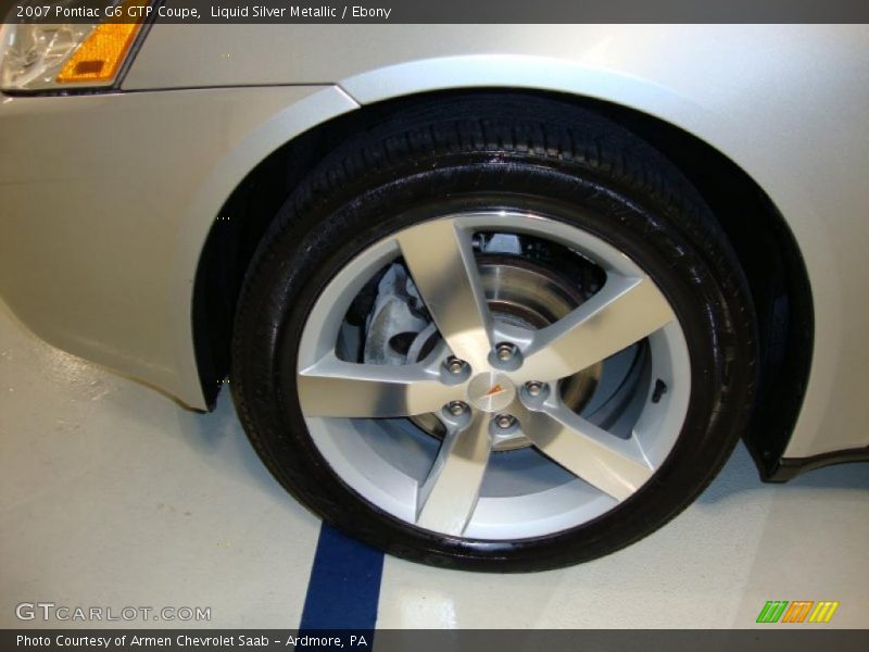 Liquid Silver Metallic / Ebony 2007 Pontiac G6 GTP Coupe