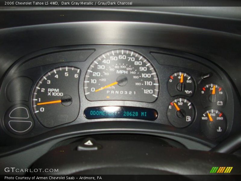 Dark Gray Metallic / Gray/Dark Charcoal 2006 Chevrolet Tahoe LS 4WD