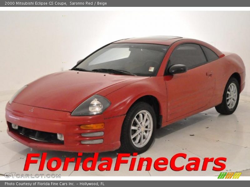 Saronno Red / Beige 2000 Mitsubishi Eclipse GS Coupe