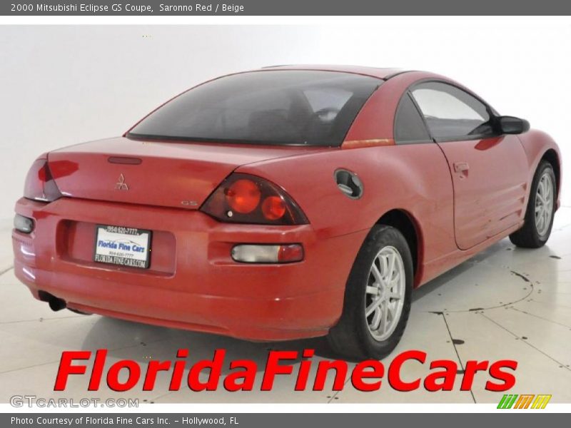 Saronno Red / Beige 2000 Mitsubishi Eclipse GS Coupe