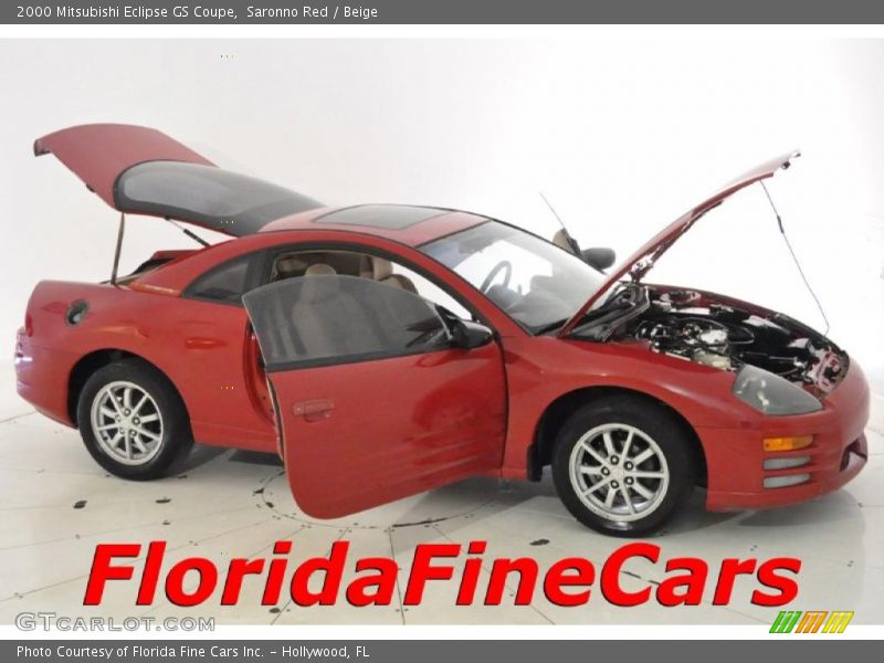 Saronno Red / Beige 2000 Mitsubishi Eclipse GS Coupe