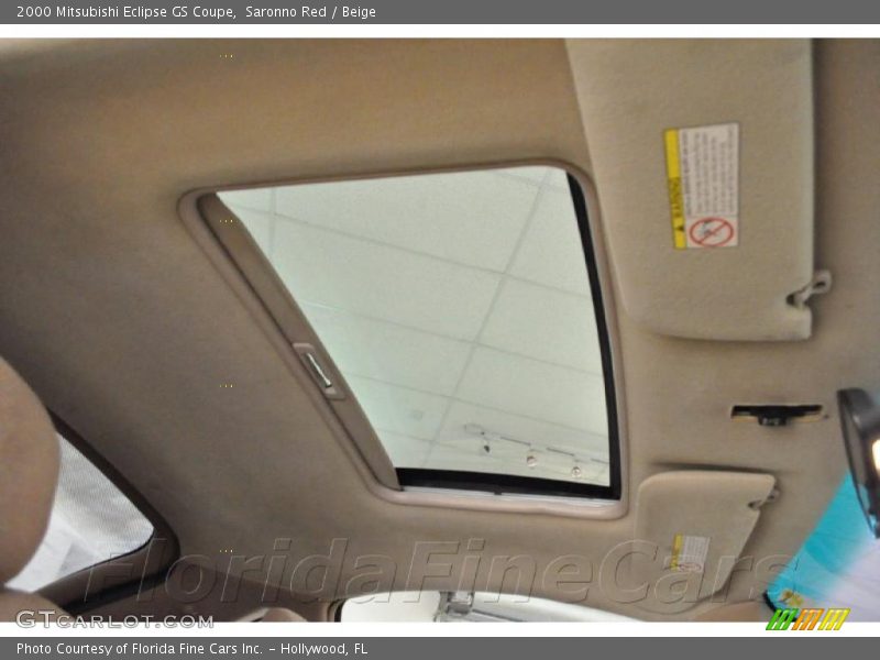 Saronno Red / Beige 2000 Mitsubishi Eclipse GS Coupe