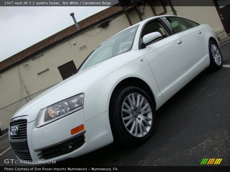 Ibis White / Cardamom Beige 2007 Audi A6 3.2 quattro Sedan