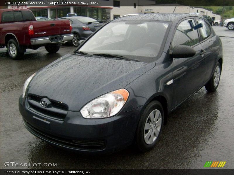 Charcoal Gray / Black 2008 Hyundai Accent GS Coupe