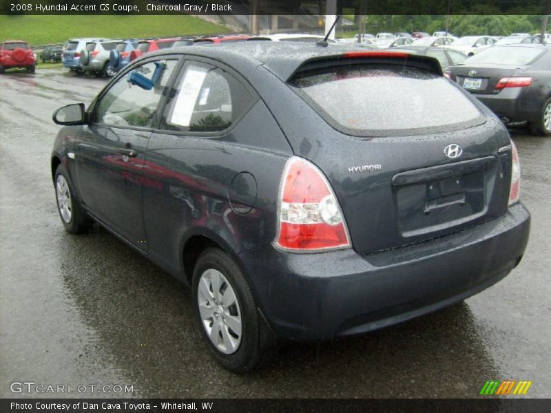 Charcoal Gray / Black 2008 Hyundai Accent GS Coupe