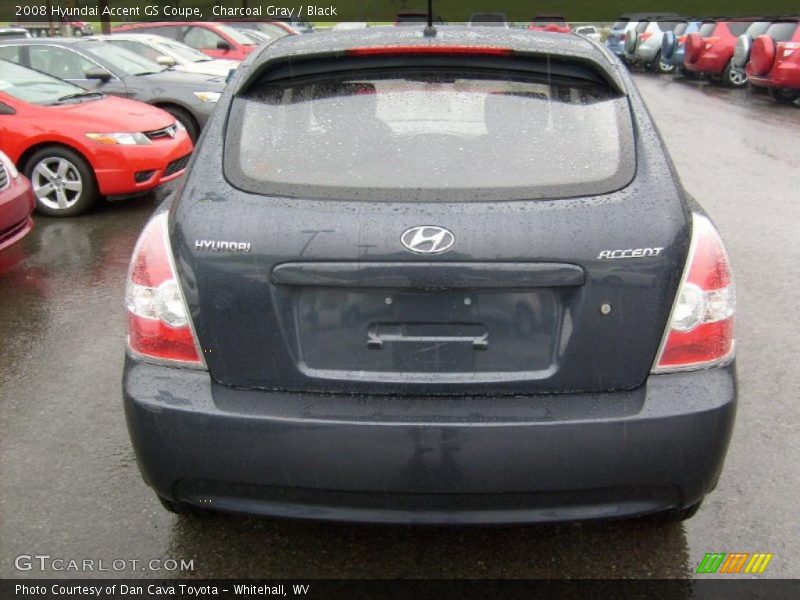 Charcoal Gray / Black 2008 Hyundai Accent GS Coupe