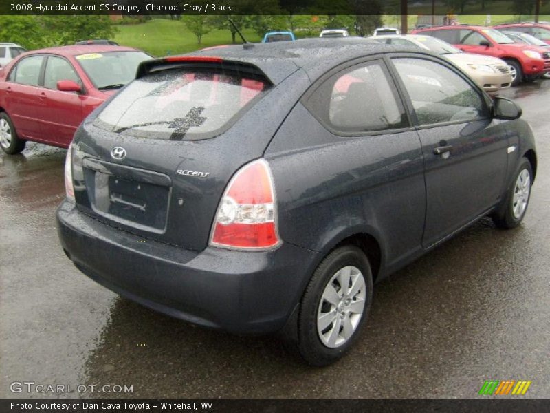 Charcoal Gray / Black 2008 Hyundai Accent GS Coupe