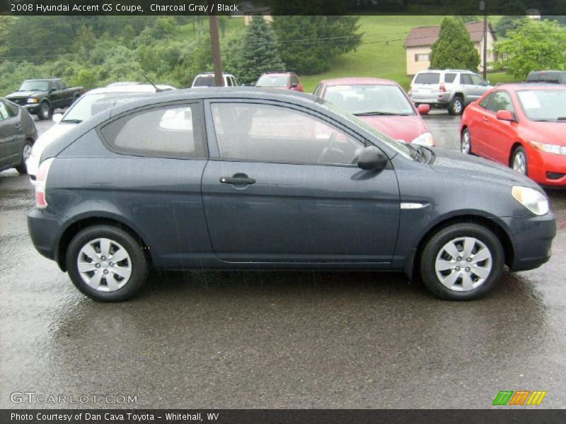 Charcoal Gray / Black 2008 Hyundai Accent GS Coupe