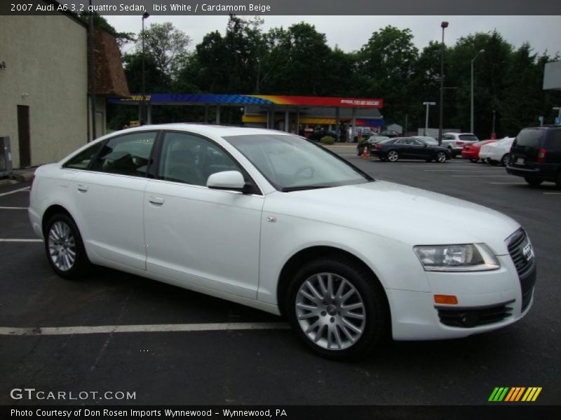 Ibis White / Cardamom Beige 2007 Audi A6 3.2 quattro Sedan