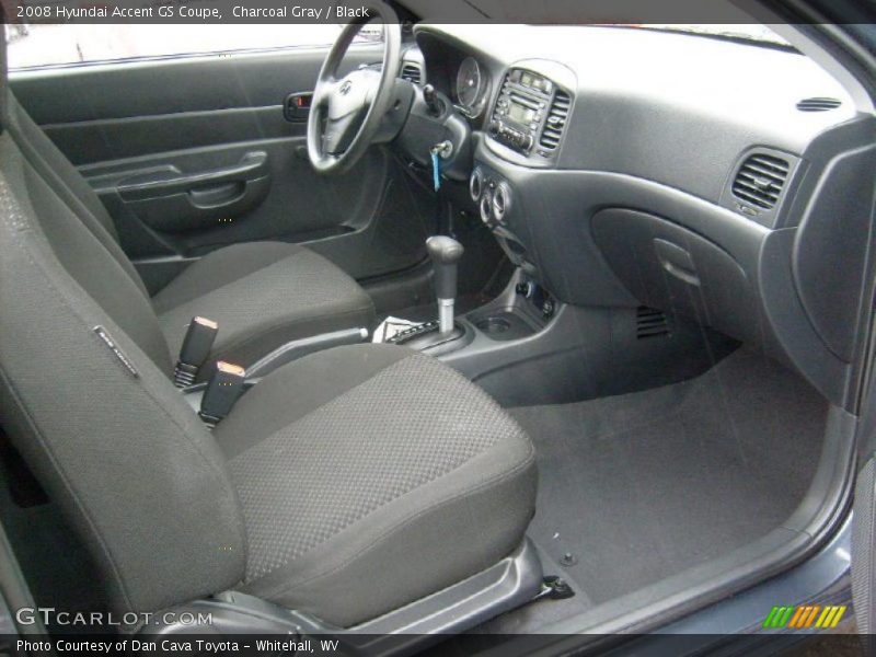 Charcoal Gray / Black 2008 Hyundai Accent GS Coupe