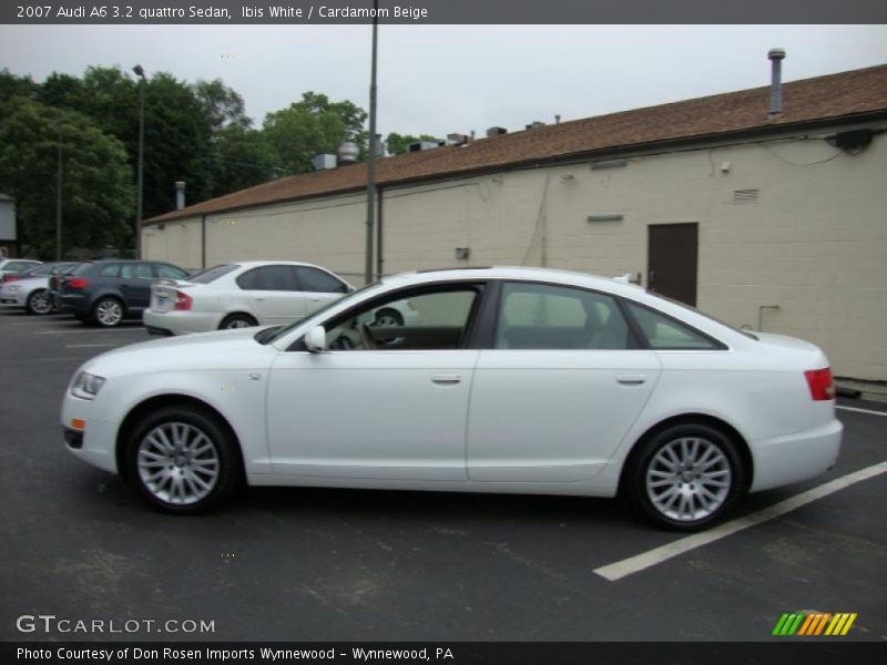 Ibis White / Cardamom Beige 2007 Audi A6 3.2 quattro Sedan