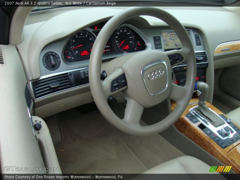 Ibis White / Cardamom Beige 2007 Audi A6 3.2 quattro Sedan