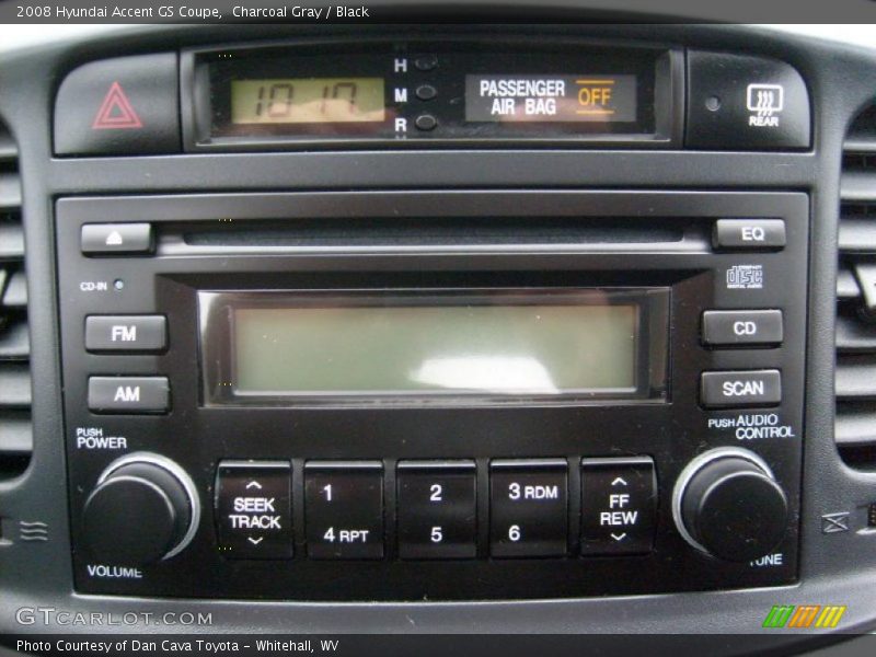 Charcoal Gray / Black 2008 Hyundai Accent GS Coupe