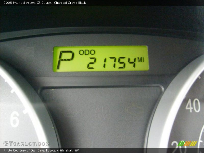 Charcoal Gray / Black 2008 Hyundai Accent GS Coupe