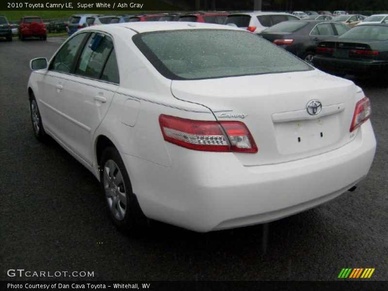 Super White / Ash Gray 2010 Toyota Camry LE