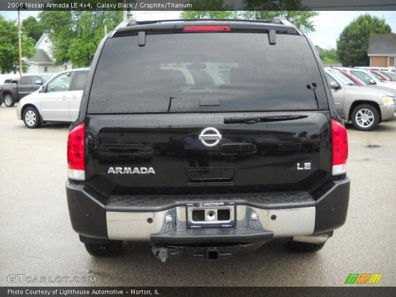 Galaxy Black / Graphite/Titanium 2006 Nissan Armada LE 4x4