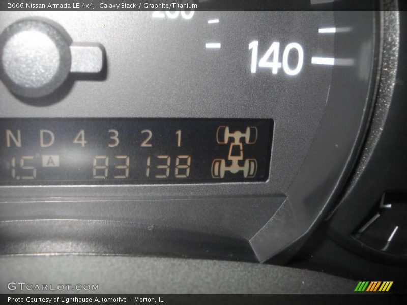 Galaxy Black / Graphite/Titanium 2006 Nissan Armada LE 4x4