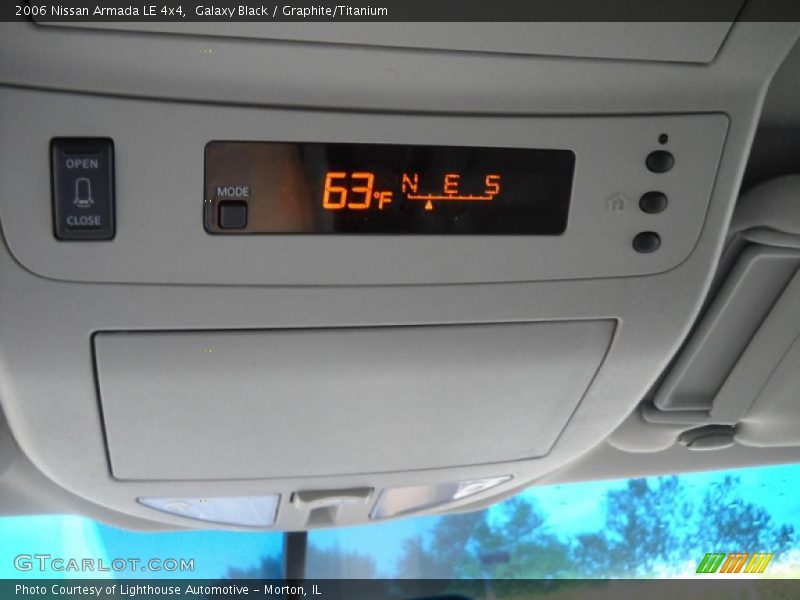 Galaxy Black / Graphite/Titanium 2006 Nissan Armada LE 4x4