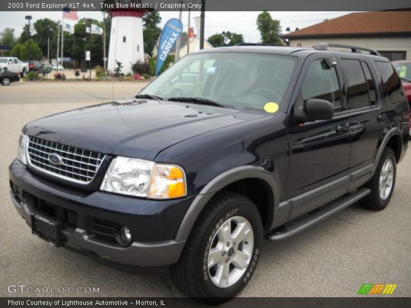 True Blue Metallic / Graphite Grey 2003 Ford Explorer XLT 4x4