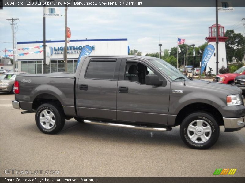 Dark Shadow Grey Metallic / Dark Flint 2004 Ford F150 XLT SuperCrew 4x4