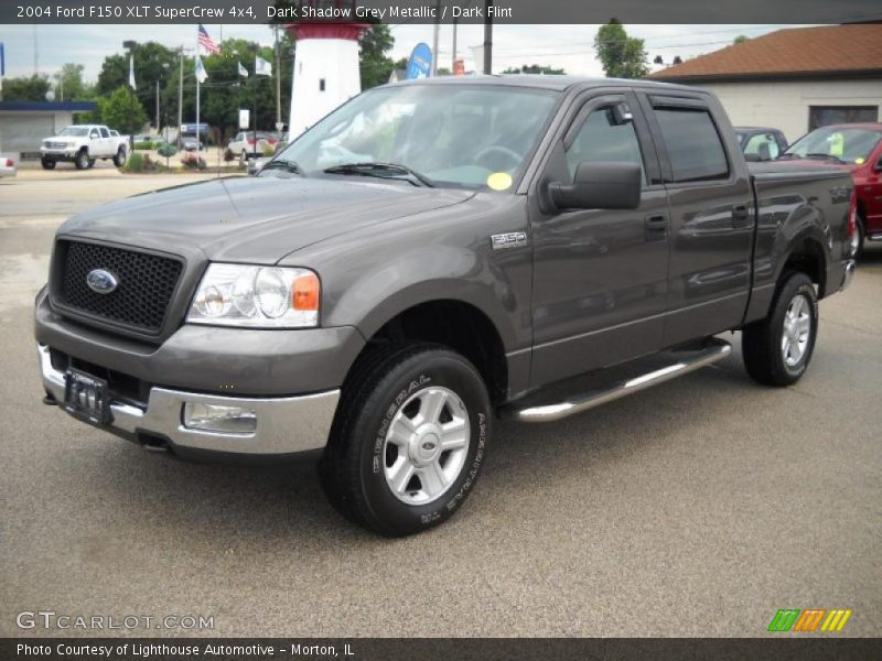 Dark Shadow Grey Metallic / Dark Flint 2004 Ford F150 XLT SuperCrew 4x4