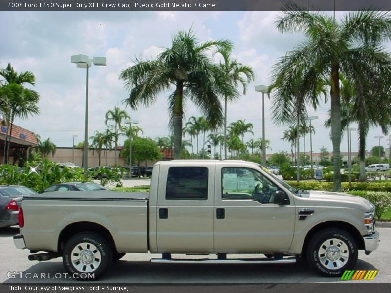 Pueblo Gold Metallic / Camel 2008 Ford F250 Super Duty XLT Crew Cab