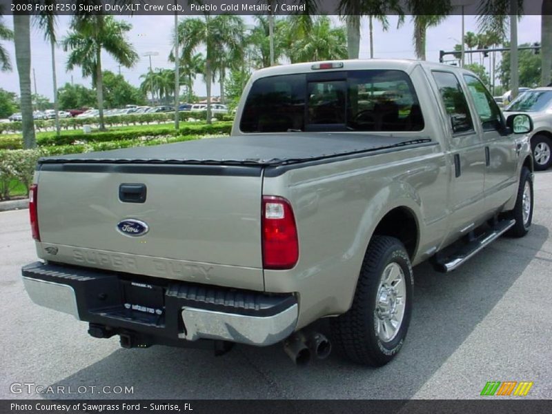 Pueblo Gold Metallic / Camel 2008 Ford F250 Super Duty XLT Crew Cab