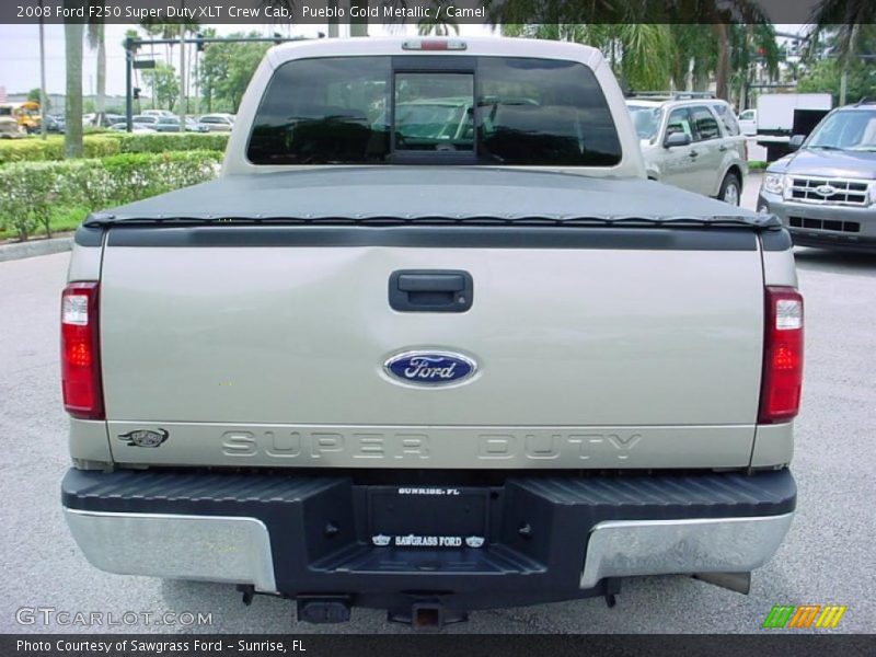 Pueblo Gold Metallic / Camel 2008 Ford F250 Super Duty XLT Crew Cab