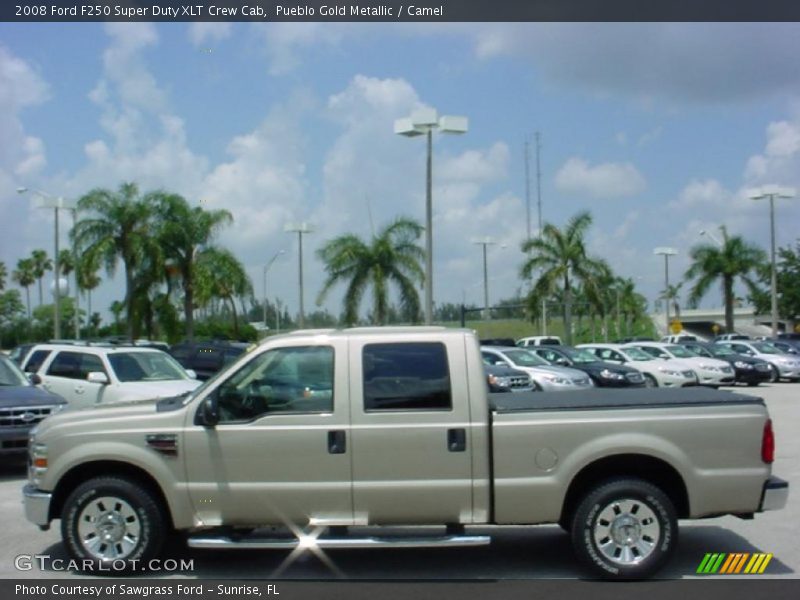 Pueblo Gold Metallic / Camel 2008 Ford F250 Super Duty XLT Crew Cab