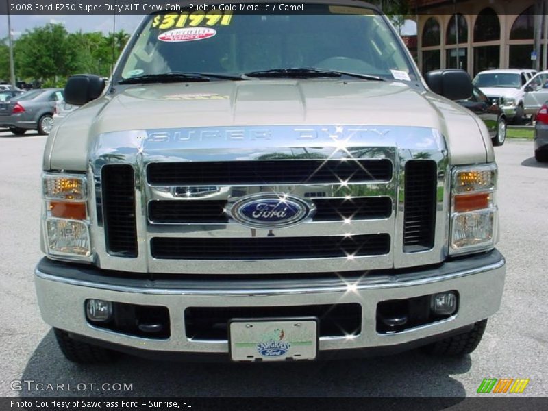 Pueblo Gold Metallic / Camel 2008 Ford F250 Super Duty XLT Crew Cab