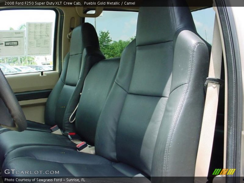 Pueblo Gold Metallic / Camel 2008 Ford F250 Super Duty XLT Crew Cab