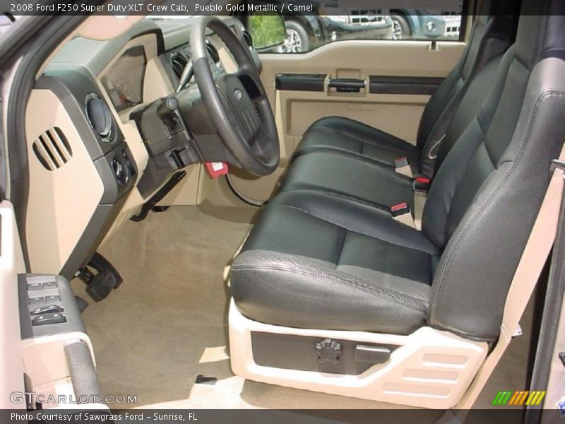 Pueblo Gold Metallic / Camel 2008 Ford F250 Super Duty XLT Crew Cab