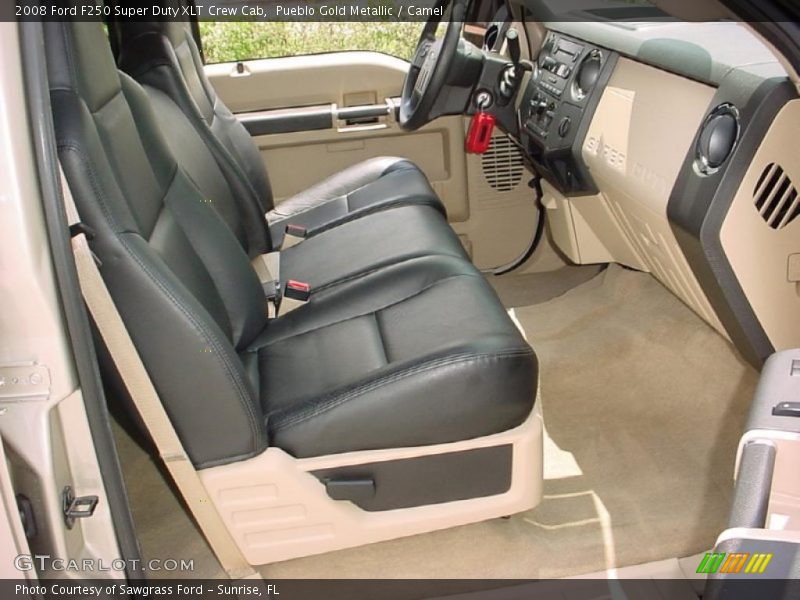 Pueblo Gold Metallic / Camel 2008 Ford F250 Super Duty XLT Crew Cab
