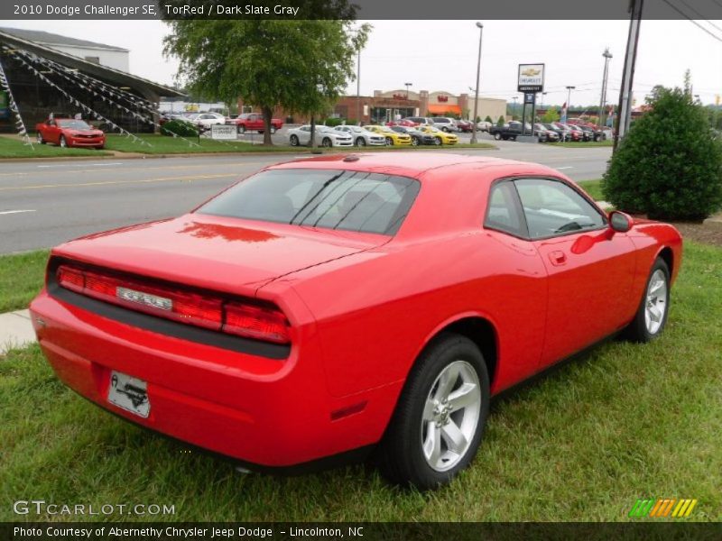 TorRed / Dark Slate Gray 2010 Dodge Challenger SE