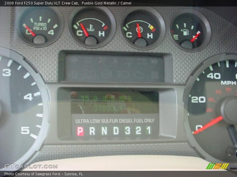 Pueblo Gold Metallic / Camel 2008 Ford F250 Super Duty XLT Crew Cab
