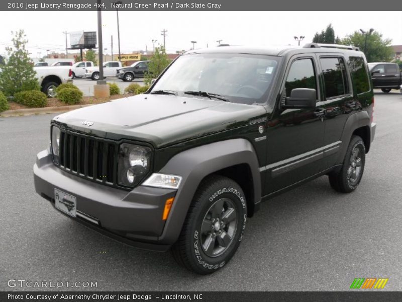 Natural Green Pearl / Dark Slate Gray 2010 Jeep Liberty Renegade 4x4