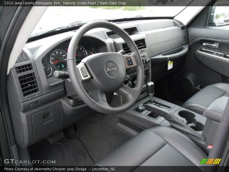 Natural Green Pearl / Dark Slate Gray 2010 Jeep Liberty Renegade 4x4