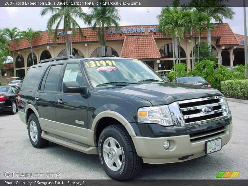 Carbon Metallic / Charcoal Black/Camel 2007 Ford Expedition Eddie Bauer