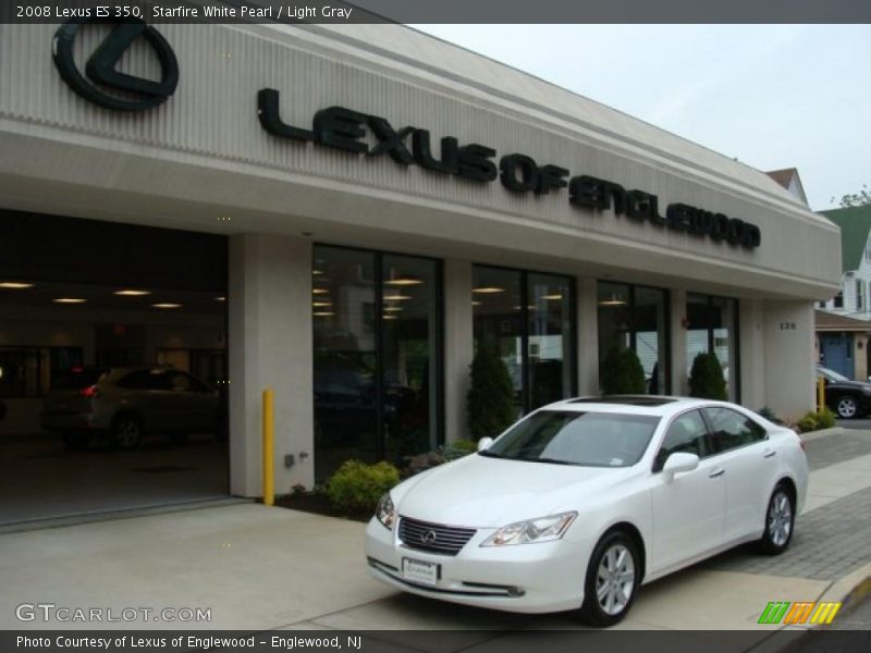 Starfire White Pearl / Light Gray 2008 Lexus ES 350