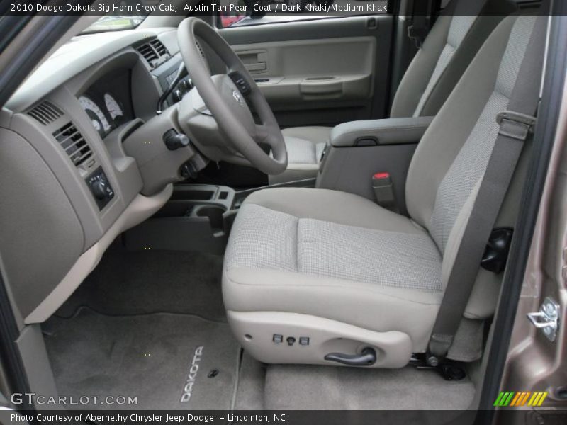 Austin Tan Pearl Coat / Dark Khaki/Medium Khaki 2010 Dodge Dakota Big Horn Crew Cab