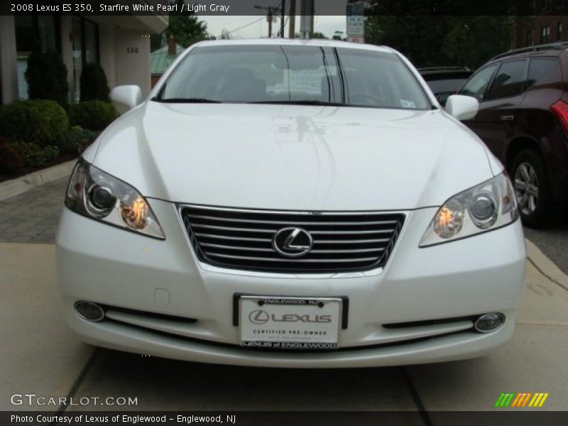 Starfire White Pearl / Light Gray 2008 Lexus ES 350